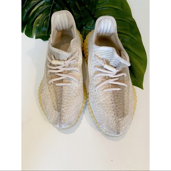 Yeezy Shoes - Yeezy x Adidas White/Grey Knit Fabric Boost 350 V2